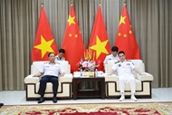 Frigate 015-Tran Hung Dao begins visit and exchange program with Chinese Navy